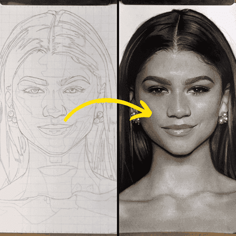 Dibujo de una chica